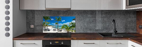 Sticlă pentru bucătărie plaja Maldive