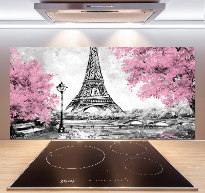 Panou sticla securizata bucatarie Turnul Eiffel din Paris