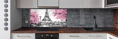 Panou sticla securizata bucatarie Turnul Eiffel din Paris