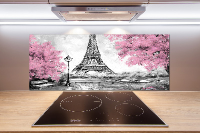 Panou sticla securizata bucatarie Turnul Eiffel din Paris