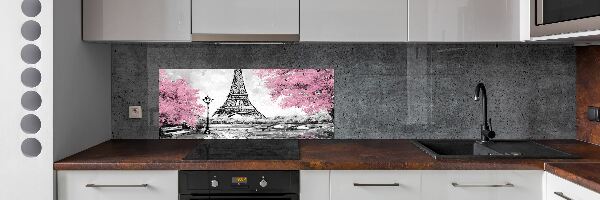 Panou sticla securizata bucatarie Turnul Eiffel din Paris