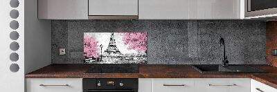 Panou sticla securizata bucatarie Turnul Eiffel din Paris