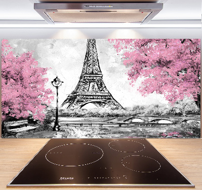 Panou sticla securizata bucatarie Turnul Eiffel din Paris