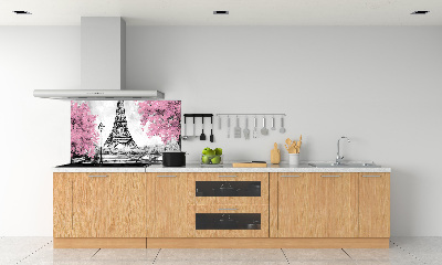 Panou sticla securizata bucatarie Turnul Eiffel din Paris