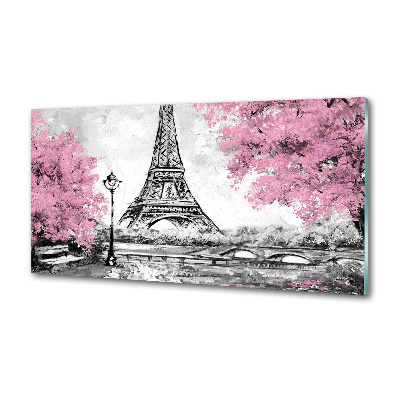 Panou sticla securizata bucatarie Turnul Eiffel din Paris