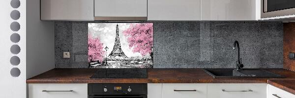 Panou sticla securizata bucatarie Turnul Eiffel din Paris