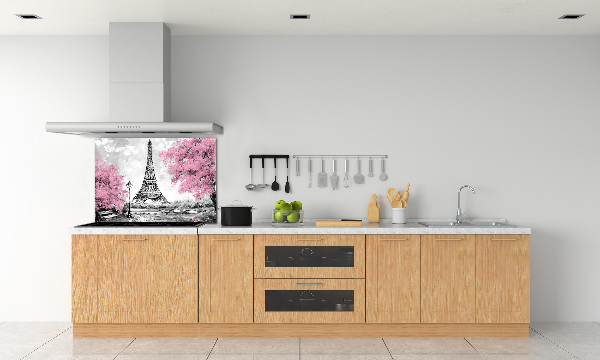 Panou sticla securizata bucatarie Turnul Eiffel din Paris