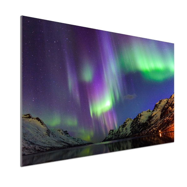Panou perete bucătărie Aurora boreala