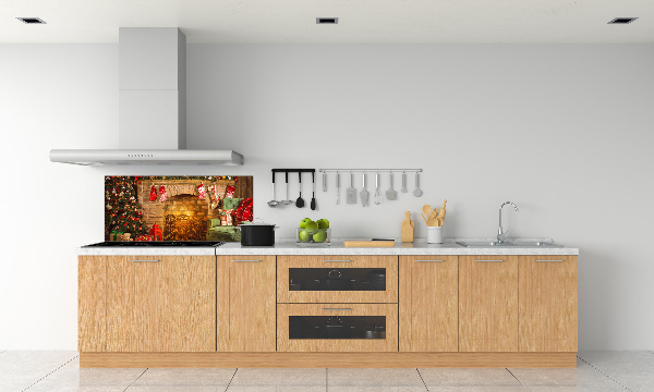 Panou sticla securizata bucatarie decorațiuni de Crăciun