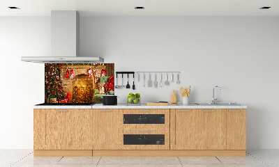 Panou sticla securizata bucatarie decorațiuni de Crăciun