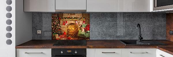 Panou sticla securizata bucatarie decorațiuni de Crăciun