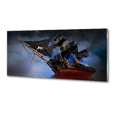 Sticlă pentru bucătărie corabie de pirati