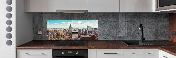 Panou sticla securizata bucatarie New York pasăre de zbor