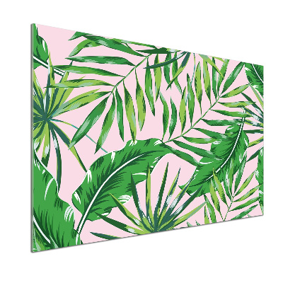 Sticlă bucătărie frunze tropicale