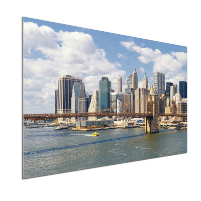 Sticlă printata bucătărie Manhattan New York City