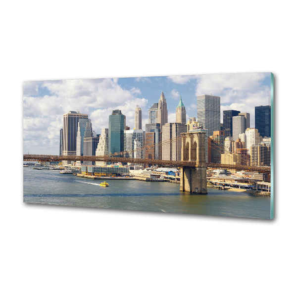 Sticlă printata bucătărie Manhattan New York City