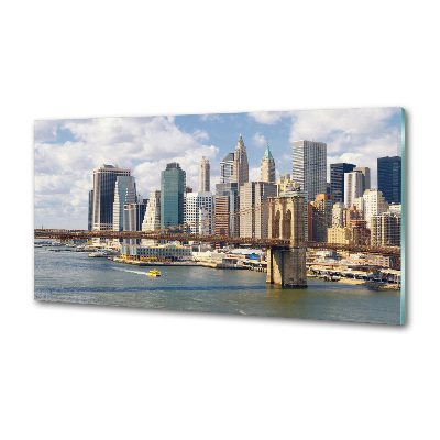 Sticlă printata bucătărie Manhattan New York City