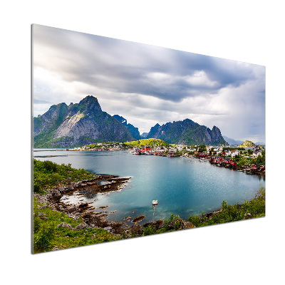 Panou sticla securizata bucatarie Lofoten din Norvegia