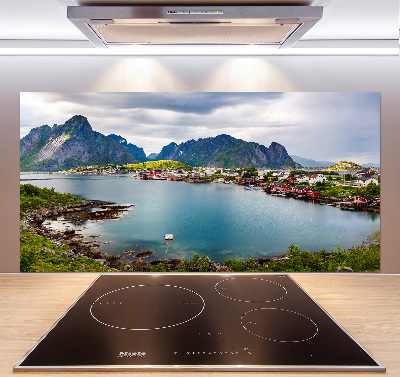 Panou sticla securizata bucatarie Lofoten din Norvegia