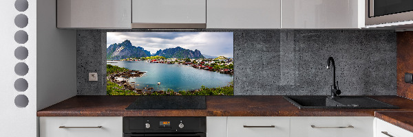 Panou sticla securizata bucatarie Lofoten din Norvegia