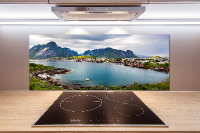 Panou sticla securizata bucatarie Lofoten din Norvegia