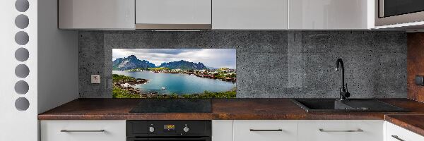 Panou sticla securizata bucatarie Lofoten din Norvegia