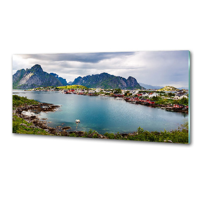 Panou sticla securizata bucatarie Lofoten din Norvegia