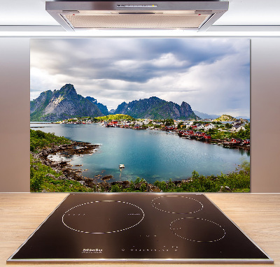 Panou sticla securizata bucatarie Lofoten din Norvegia