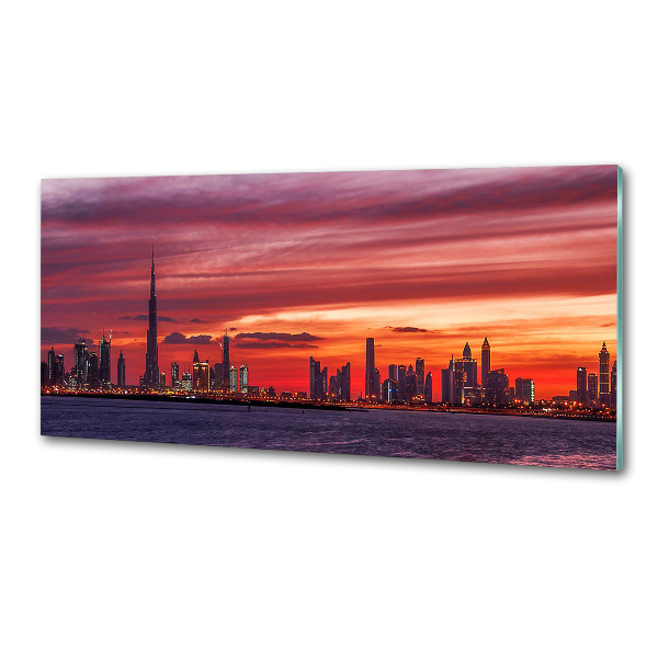 Panou sticlă bucătărie Sunset Dubai