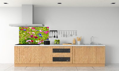 Sticlă bucătărie flori de câmp