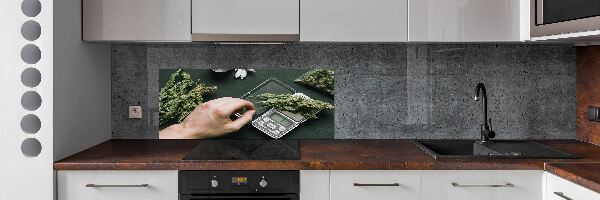 Panou sticlă decorativa bucătărie marijuana topuri