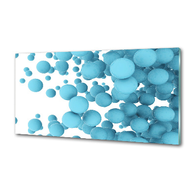 Panou sticlă decorativa bucătărie bile de abstractizare