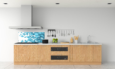 Panou sticlă decorativa bucătărie bile de abstractizare