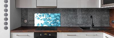 Panou sticlă decorativa bucătărie bile de abstractizare