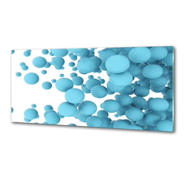 Panou sticlă decorativa bucătărie bile de abstractizare