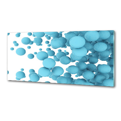 Panou sticlă decorativa bucătărie bile de abstractizare