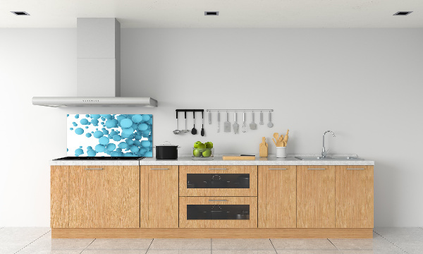 Panou sticlă decorativa bucătărie bile de abstractizare