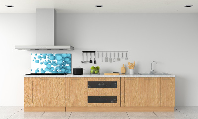 Panou sticlă decorativa bucătărie bile de abstractizare