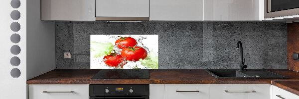 Panou sticlă bucătărie Tomate și salată