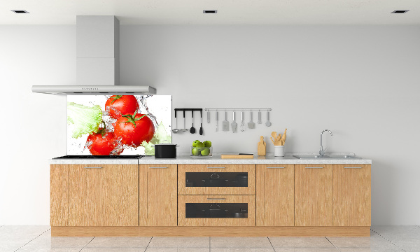Panou sticlă bucătărie Tomate și salată