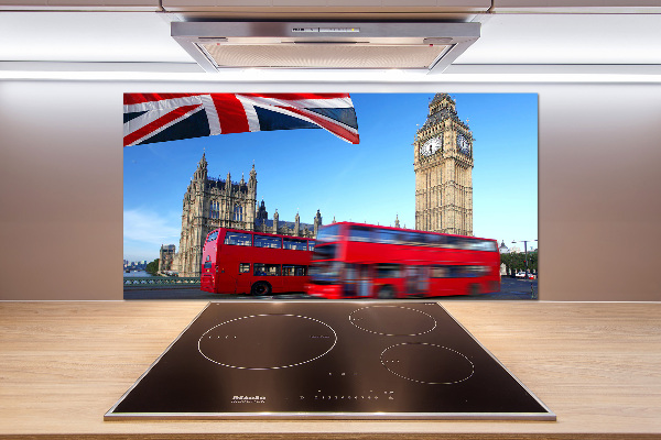 Panou sticlă bucătărie Bus din Londra