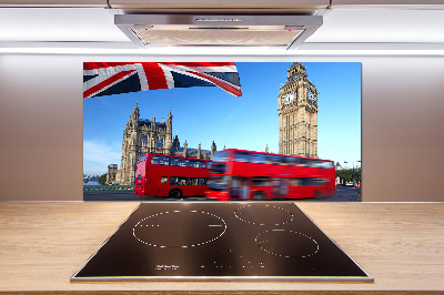Panou sticlă bucătărie Bus din Londra