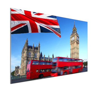 Panou sticlă bucătărie Bus din Londra