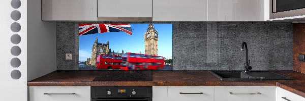 Panou sticlă bucătărie Bus din Londra