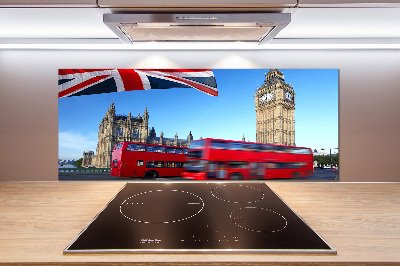Panou sticlă bucătărie Bus din Londra