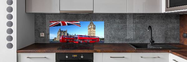 Panou sticlă bucătărie Bus din Londra