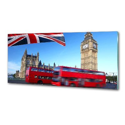 Panou sticlă bucătărie Bus din Londra