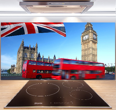 Panou sticlă bucătărie Bus din Londra