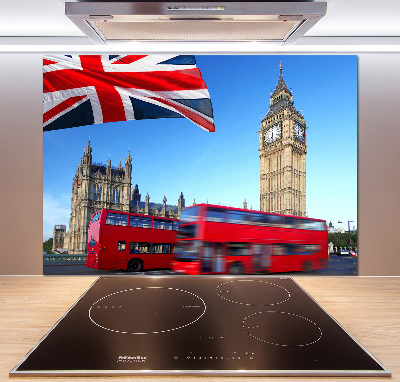 Panou sticlă bucătărie Bus din Londra