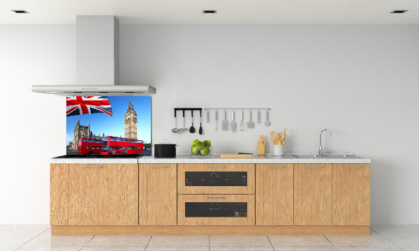 Panou sticlă bucătărie Bus din Londra